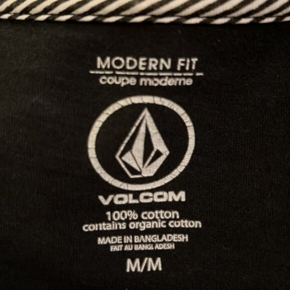 AUTHENTIC VOLCOM BLACK T-SHIRT - MENS MEDIUM - Picture 4 of 4